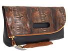 Vince Camuto - Juliann Clutch (Brown Snake/Navy) - Bags and Luggage