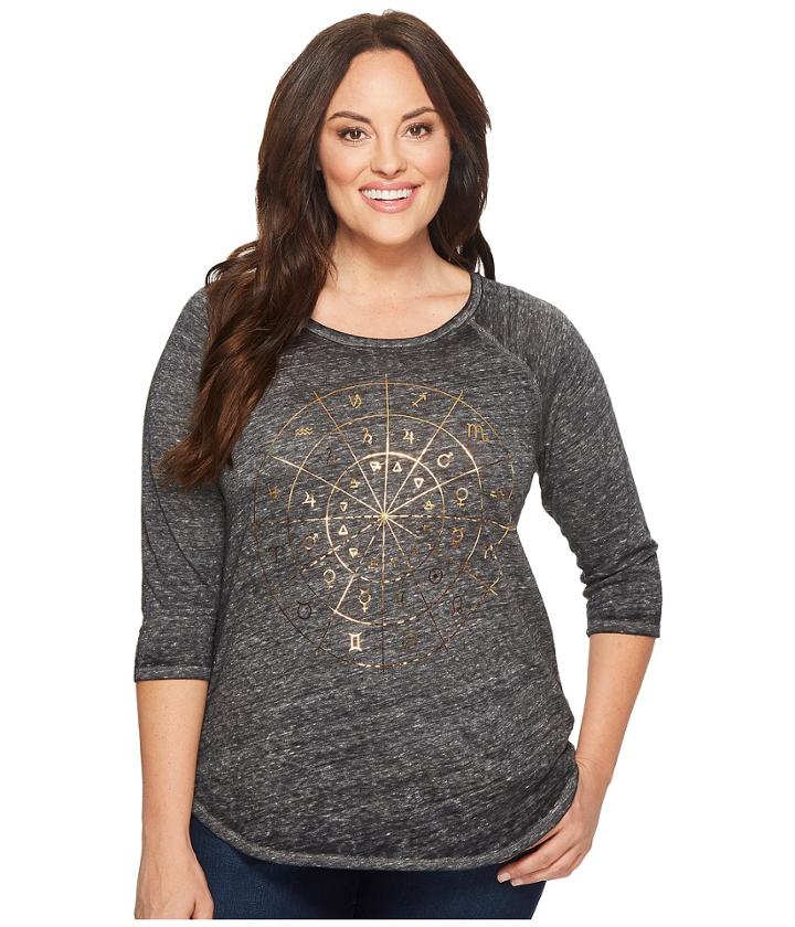 Lucky Brand - Plus Size Zodiac Chart Tee