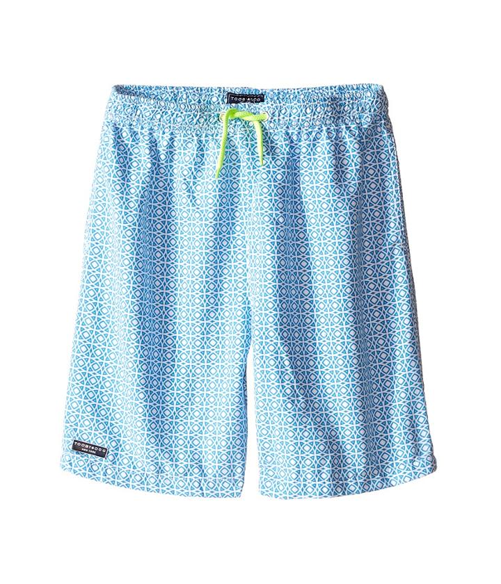 Toobydoo - Neon Yellow Lace Drawstring Swim Shorts