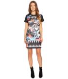 Versace Jeans - Neoprene Crew Neck Tiger Print Dress