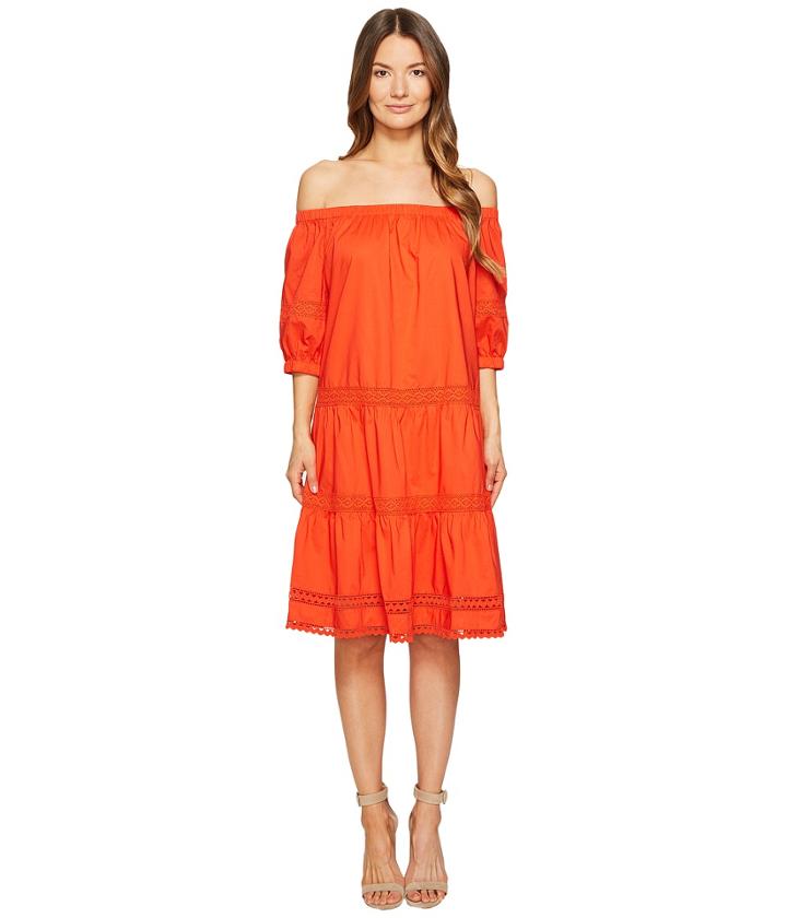 Kate Spade New York - Poplin Off The Shoulder Dress