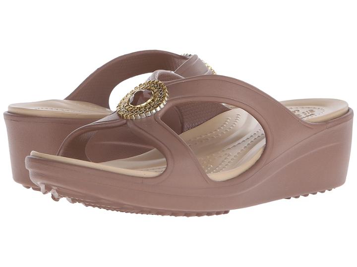 Crocs - Sanrah Beaded Wedge Sandal