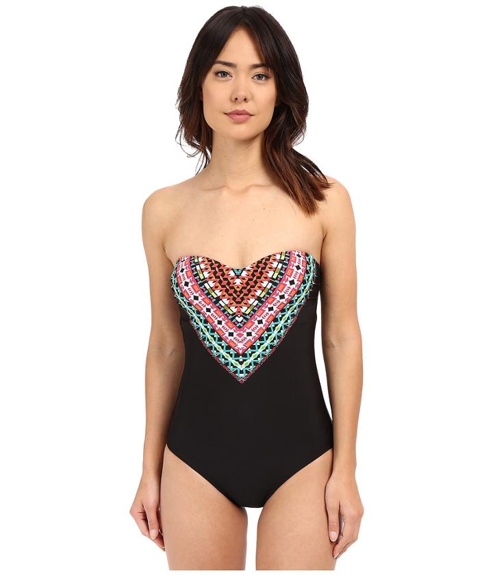 Jantzen - Mayan Paradise Bandeau One-piece