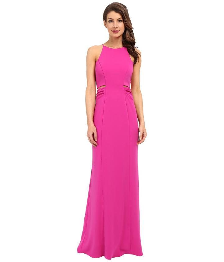 Badgley Mischka - Cut Out Stretch Crepe Gown