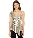 Nicole Miller - Lame Cross-back Top