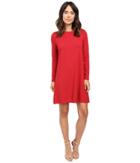 Lilla P - Stretch Jersey Long Sleeve Seamed Dress