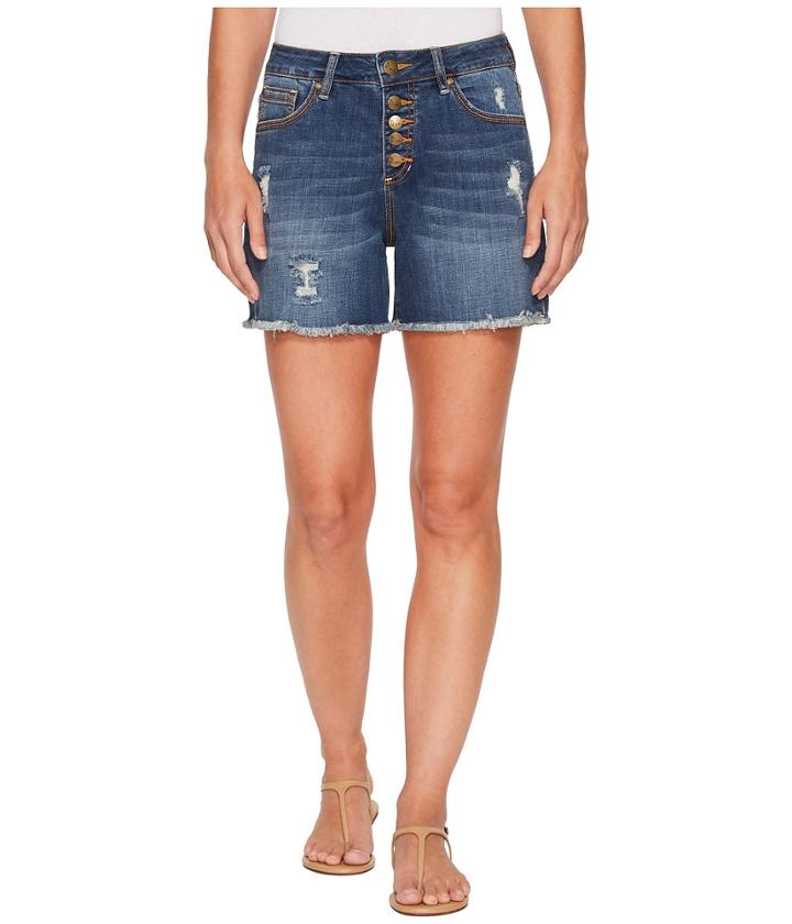 Jag Jeans - Jules High-rise Cut Off Denim Shorts In Thorne Blue
