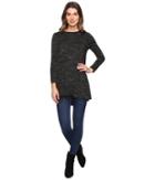 Mod-o-doc - Space Dye Rayon Spandex Jersey Keyhole Back Tunic