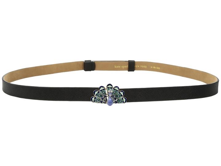 Kate Spade New York - 3/4 Saffiano Belt W/ Peacock Buckle