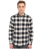 Naked &amp; Famous - Regular Herringbone Ombre Check Shirt