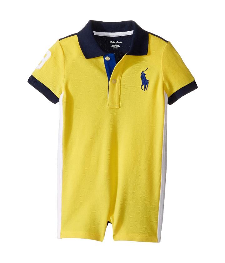 Ralph Lauren Baby - Classic Mesh Polo Shortalls