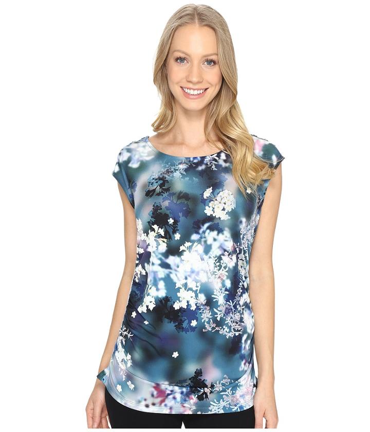 Calvin Klein - Cap Sleeve Top W/ Buttons