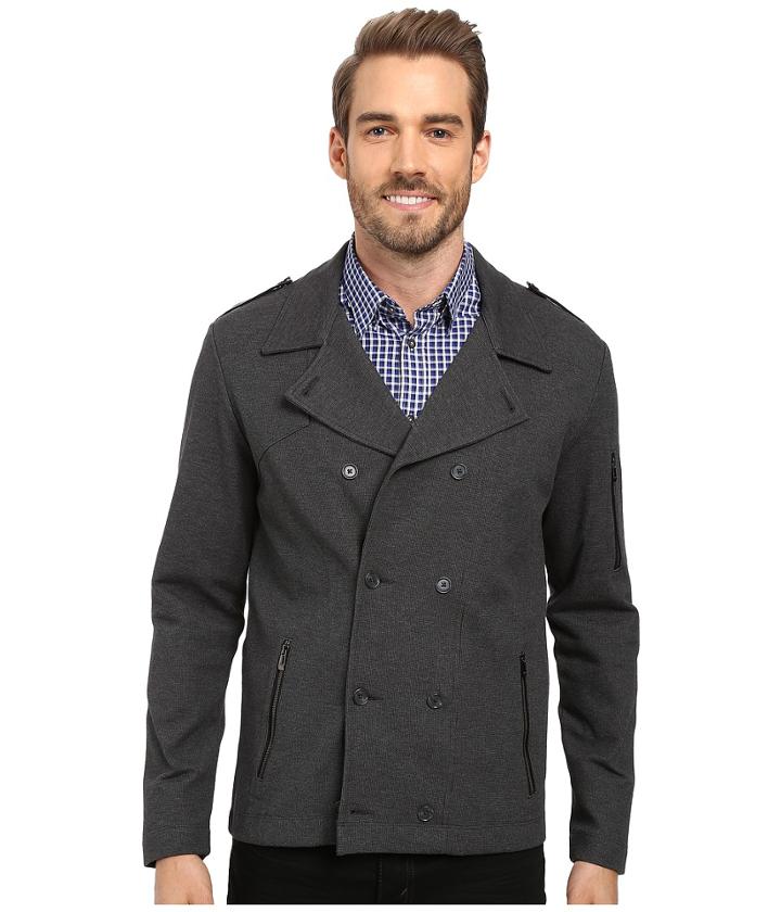 Calvin Klein - Long Sleeve Textured Ponte Double Knit Shirt