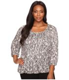 Michael Michael Kors - Plus Size Umbria Lace Peasant Top