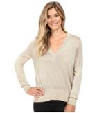 Michael Michael Kors - Metallic V-neck Sweater High-low