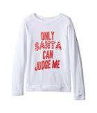 The Original Retro Brand Kids - Only Santa Can Judge Me Quad Pullover