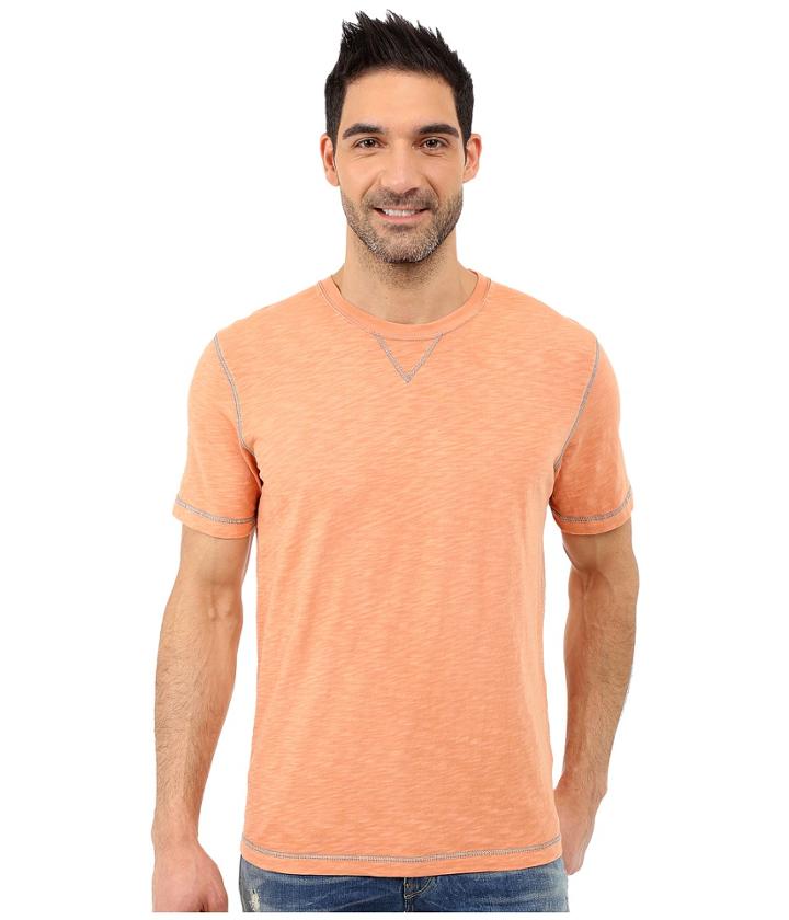 True Grit - Soft Slub Short Sleeve Classic Crew Tee W/ Contrast Coverstitch