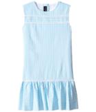 Oscar De La Renta - Seersucker Drop Waist Dress