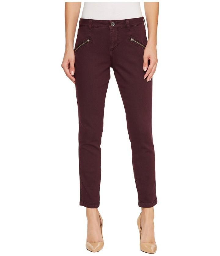 Jag Jeans - Ryan Skinny Colored Knit Denim In Plum Noir