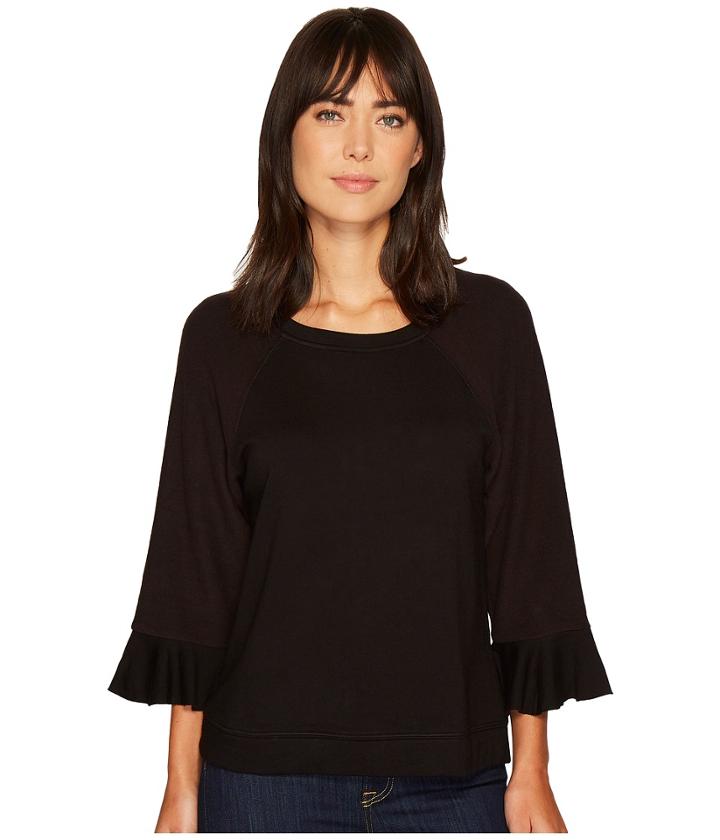 B Collection By Bobeau - Peggy Ruffle Sleeve Sweatshirt