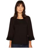 B Collection By Bobeau - Peggy Ruffle Sleeve Sweatshirt