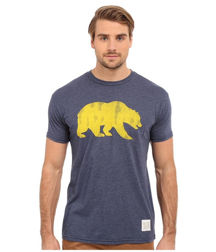The Original Retro Brand - Short Sleeve Heathered Cal Tee