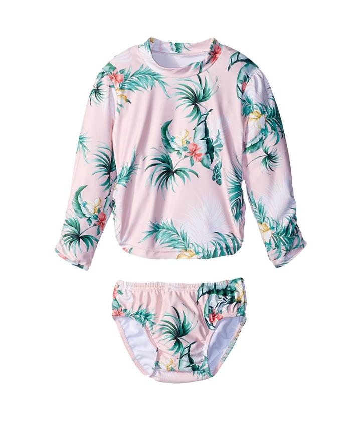 Seafolly Kids - Hawaiian Rose Rashie Set