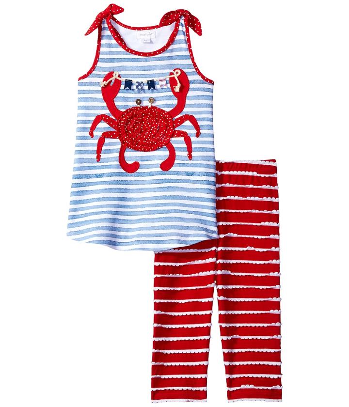 Mud Pie - Crab Tunic Capris Set