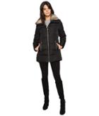 Michael Michael Kors - Zip Front Faux Fur Collar Down M821319t