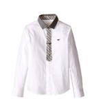 Armani Junior - Contrasting Collar And Tie Button Down