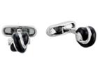 Salvatore Ferragamo - Sterling And Enamel Knot Cufflinks