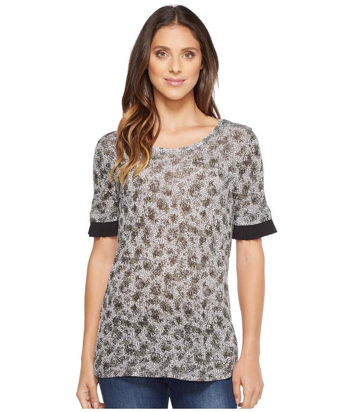Michael Michael Kors - Augusta Pleated Sleeve Tee