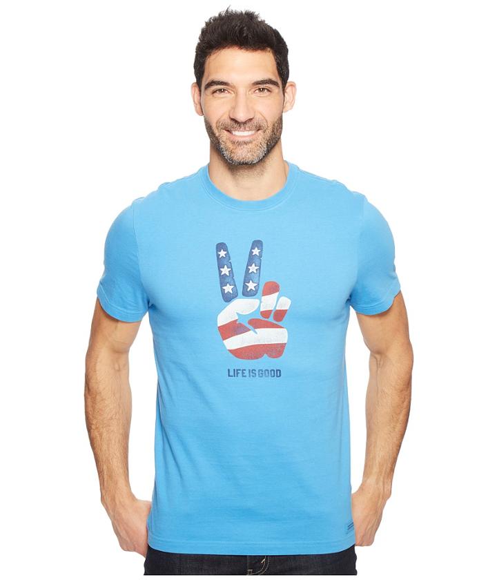 Life Is Good - Peace Flag Crusher Tee