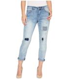 Tribal - Boyfriend Fit 25 Ripped And Repaired 25 Pants In True Blue