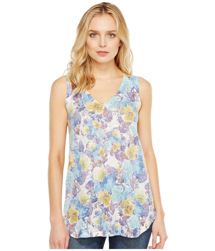 Nally &amp; Millie - Floral V-neck Tank Top