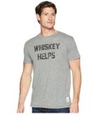 The Original Retro Brand - Whiskey Helps Short Sleeve Tri-blend Tee