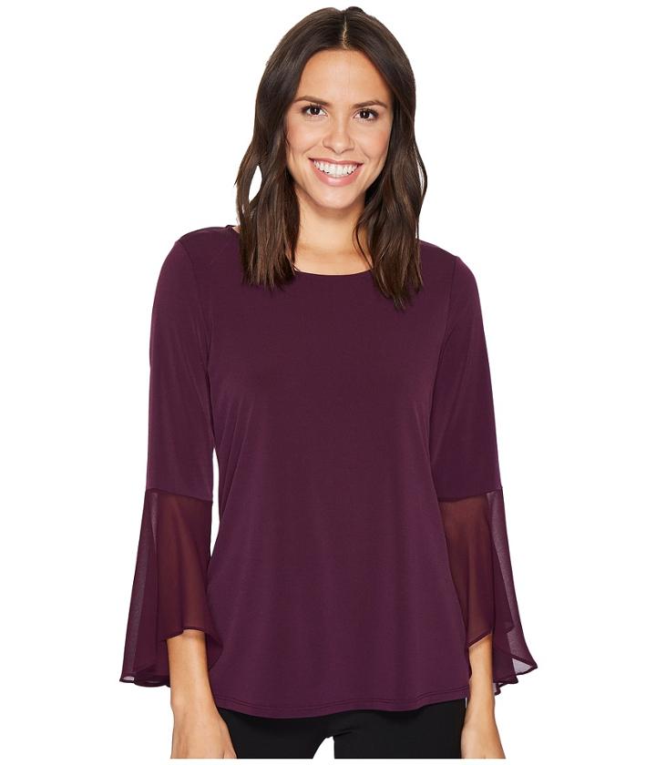 Calvin Klein - Ruffle Flare Sleeve Top