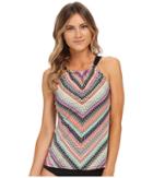 Jantzen - Ethnic Chevron High Neck Tankini