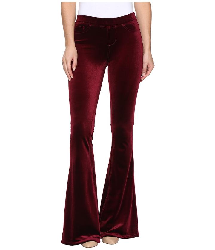 Blank Nyc - Velvet Burgundy Pull-on Flare In Burgundy Lush