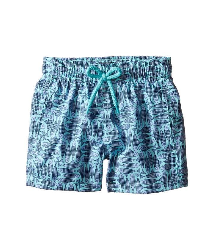 Vilebrequin Kids - Sashimi Check Fishes Swim Trunk