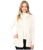 Dylan By True Grit - Plush Faux Chalk Textured Fur Hook Vest W/ Pockets