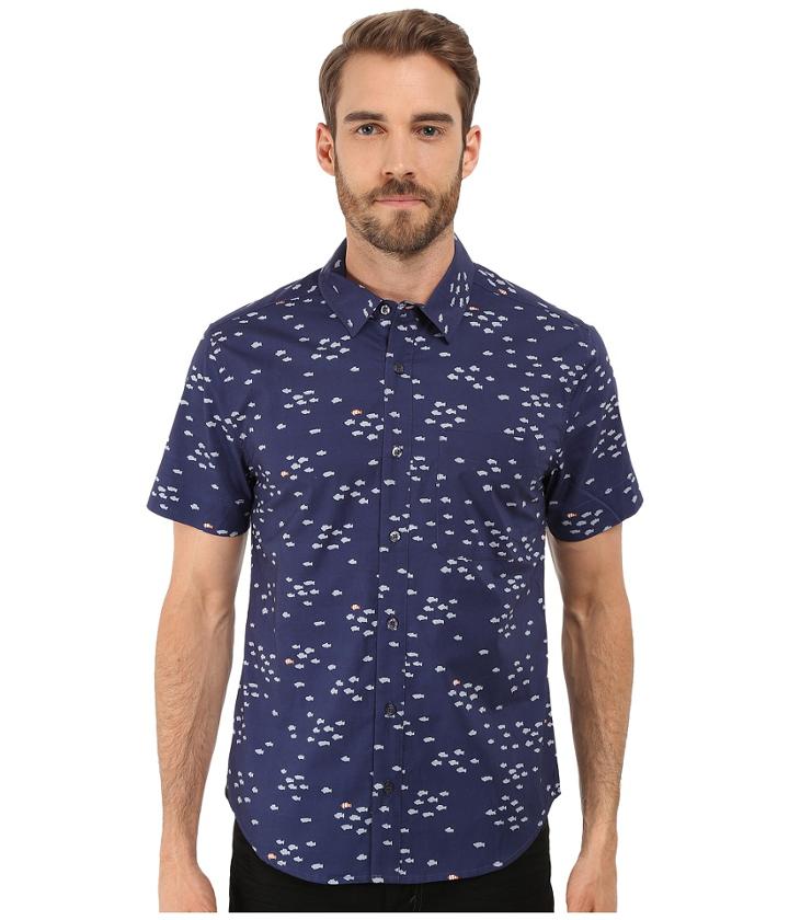 Michael Stars - Short Sleeve Slim Fit Shirt