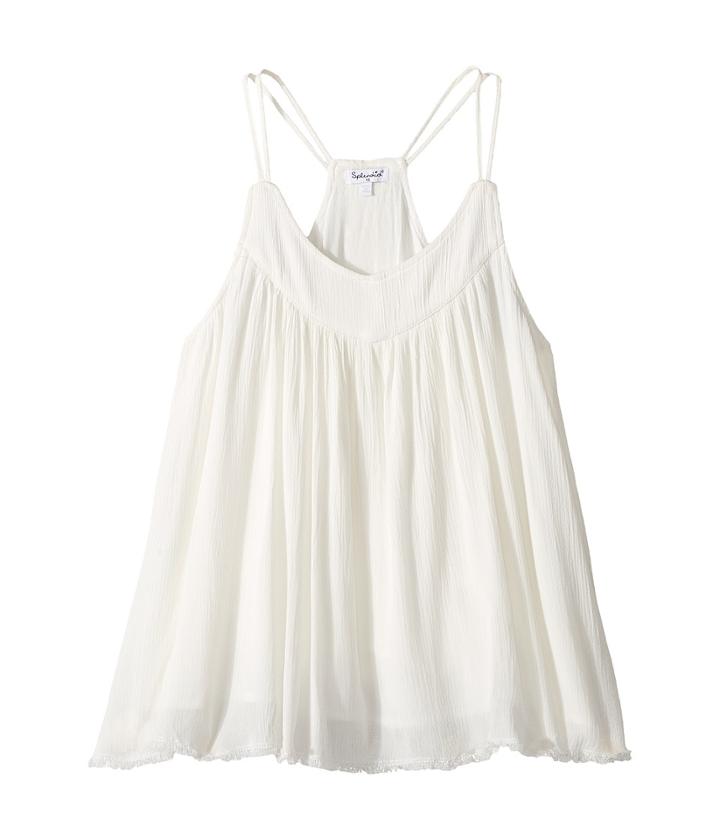 Splendid Littles - Crochet Trimmed Frayed Hem Top
