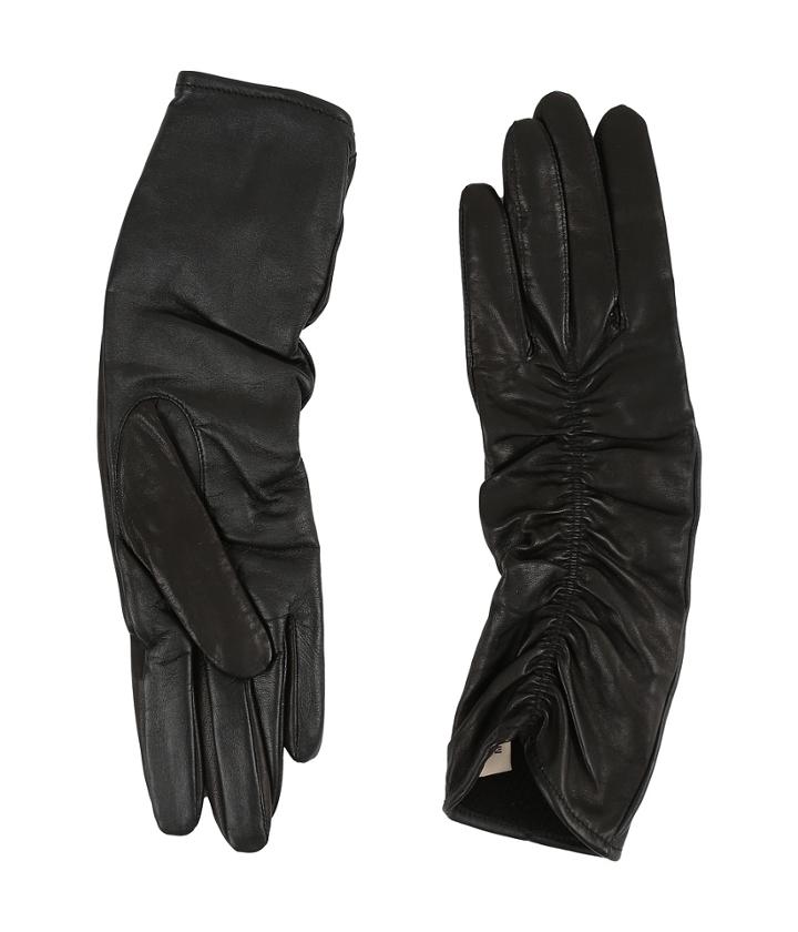 Ugg - Ruched Novelty Leather Smart Gloves