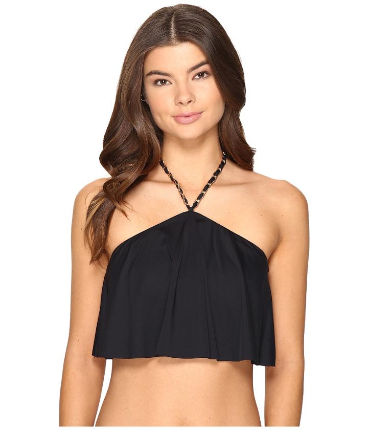 Michael Michael Kors - Chain Solids Cascading Halter Bikini Top