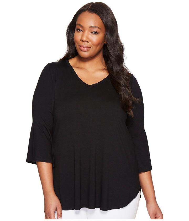 Karen Kane Plus - Plus Size V-neck Bell Sleeve Tee