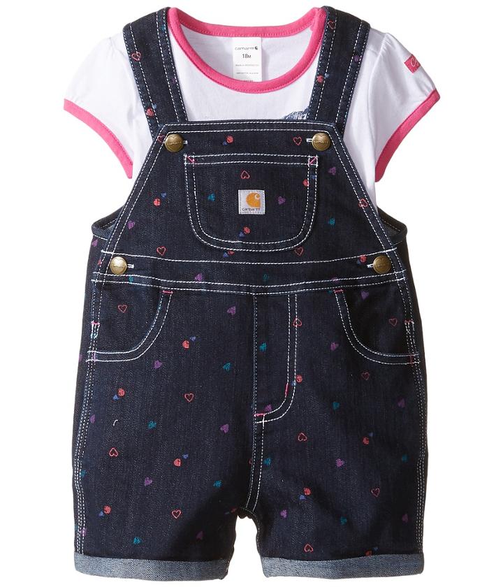 Carhartt Kids - Printed Denim Shortall Set