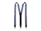 Stacy Adams - Gingham Striped Clip On Suspenders