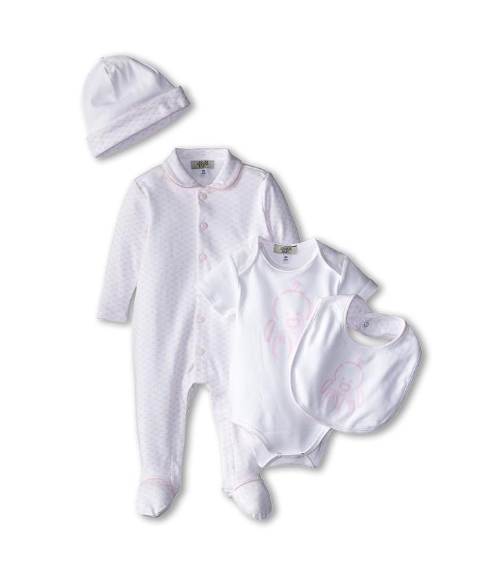 Armani Junior - Five-piece Gift Set: Body Suit, Footie, Big, Hat Bag
