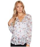 Rebecca Taylor - Long Sleeve Ruby Floral Top